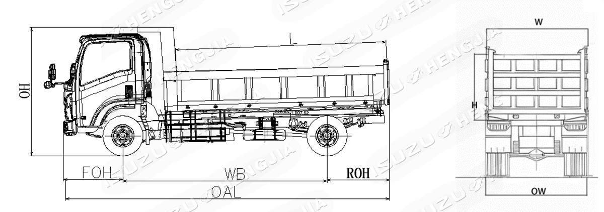 ISUZU NKR /M100 DUMP TRACK