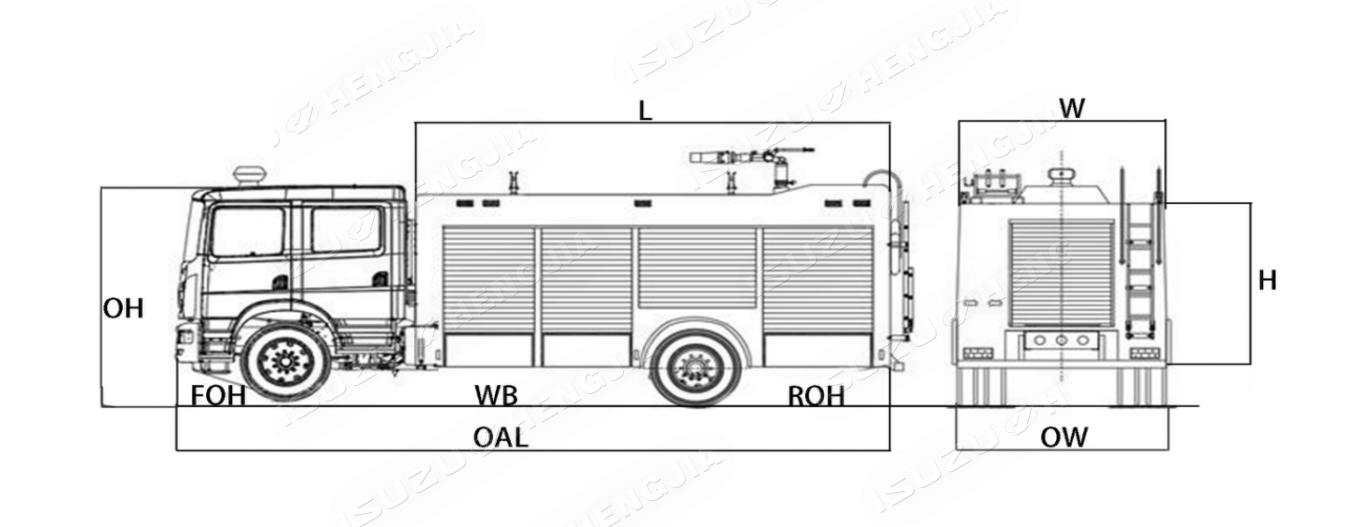 Isuzu NKR/100P شاحنة كاسحة الطريق